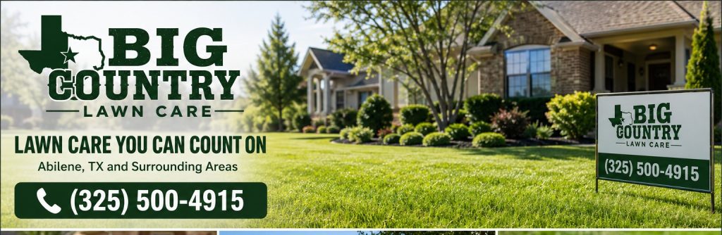 Contact Big Country Lawn Care for lawn care in Abilene TX