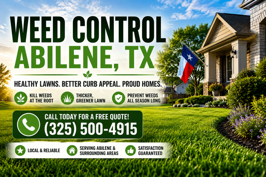 weed control Abilene TX healthy lawn