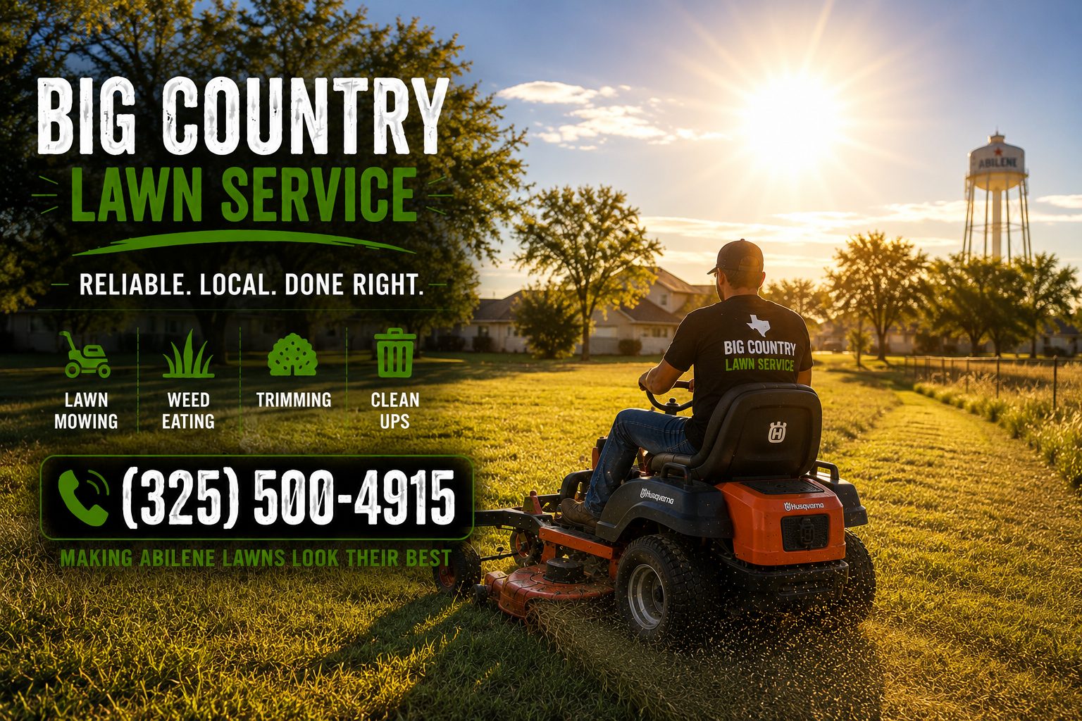 Empty lot mowing service in Abilene TX maintaining vacant property